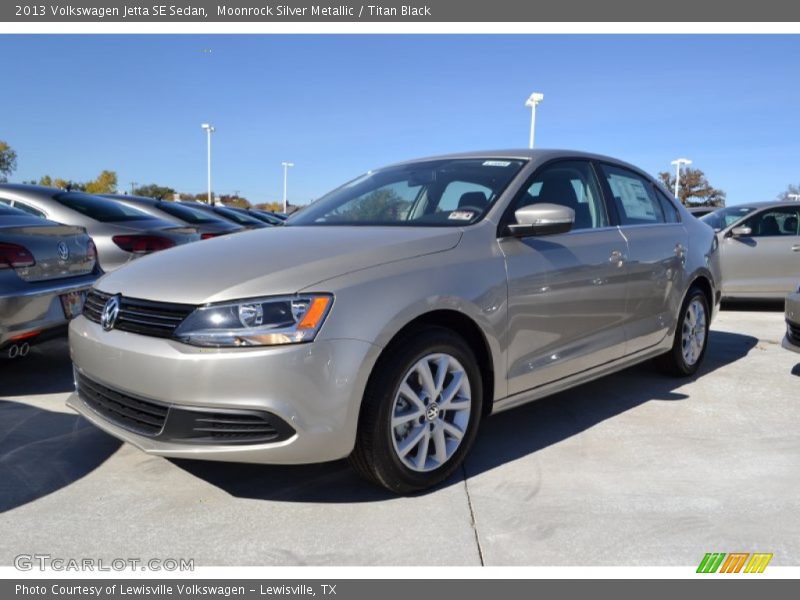 Moonrock Silver Metallic / Titan Black 2013 Volkswagen Jetta SE Sedan