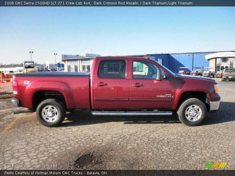 Dark Crimson Red Metallic / Dark Titanium/Light Titanium 2008 GMC Sierra 2500HD SLT Z71 Crew Cab 4x4