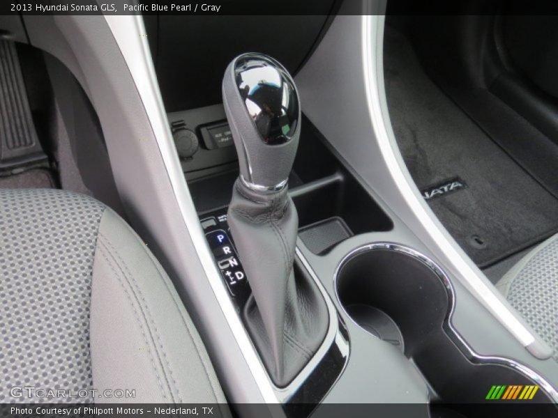 Pacific Blue Pearl / Gray 2013 Hyundai Sonata GLS