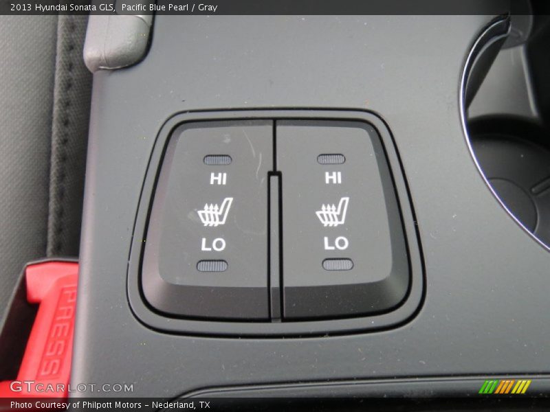 Pacific Blue Pearl / Gray 2013 Hyundai Sonata GLS