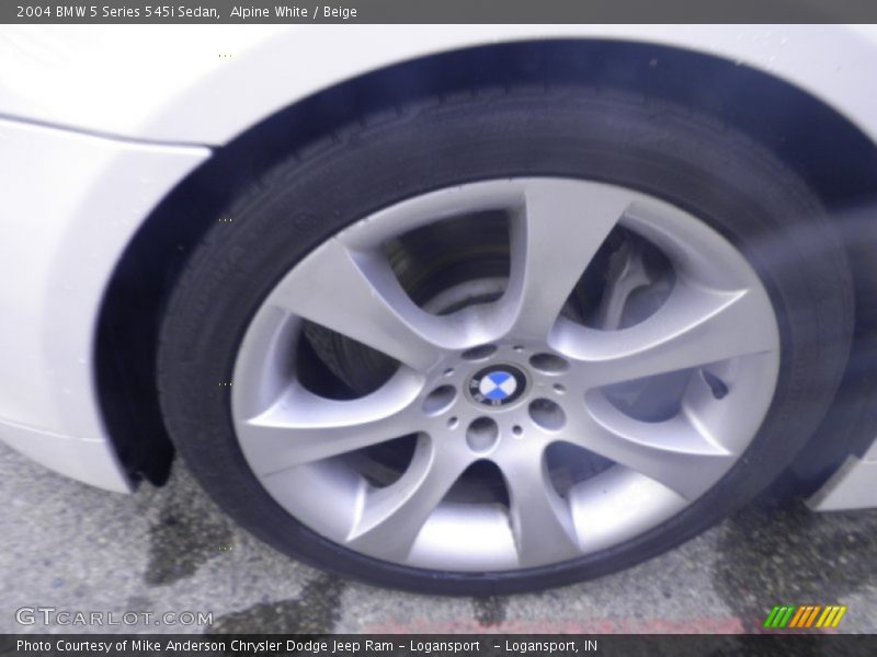 Alpine White / Beige 2004 BMW 5 Series 545i Sedan