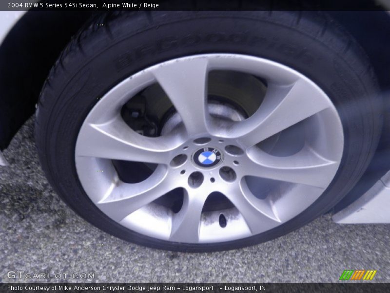 Alpine White / Beige 2004 BMW 5 Series 545i Sedan