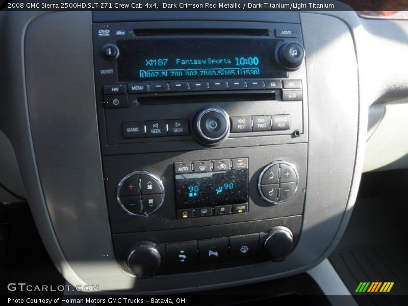 Dark Crimson Red Metallic / Dark Titanium/Light Titanium 2008 GMC Sierra 2500HD SLT Z71 Crew Cab 4x4