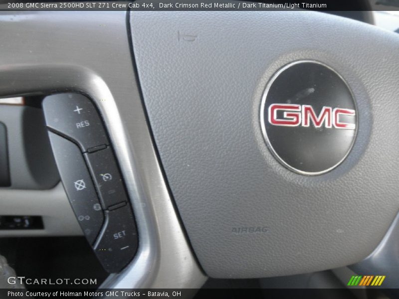 Dark Crimson Red Metallic / Dark Titanium/Light Titanium 2008 GMC Sierra 2500HD SLT Z71 Crew Cab 4x4