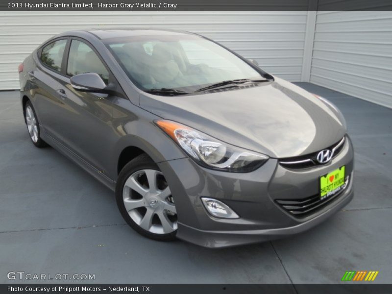 Harbor Gray Metallic / Gray 2013 Hyundai Elantra Limited