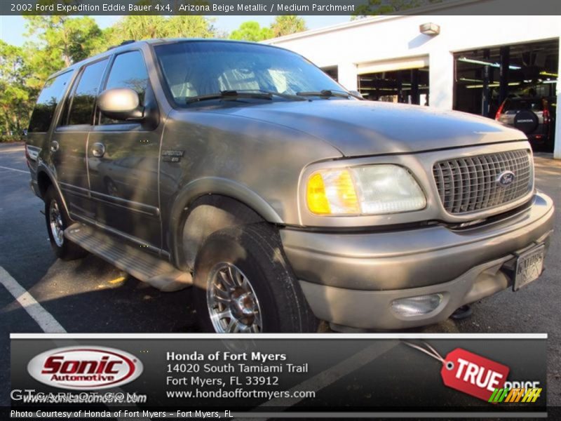 Arizona Beige Metallic / Medium Parchment 2002 Ford Expedition Eddie Bauer 4x4