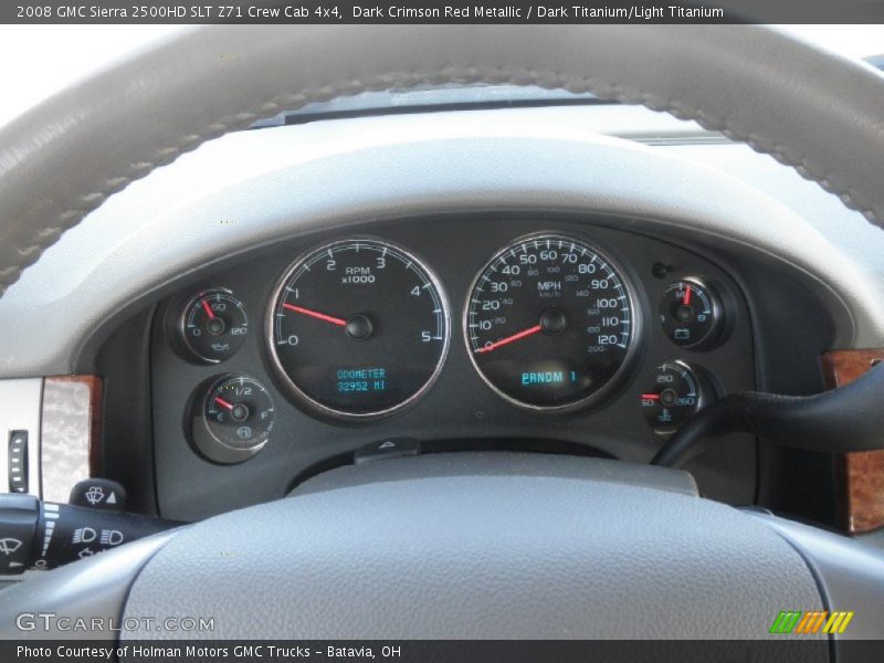 Dark Crimson Red Metallic / Dark Titanium/Light Titanium 2008 GMC Sierra 2500HD SLT Z71 Crew Cab 4x4