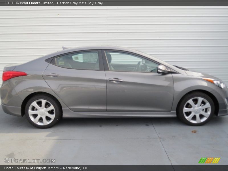 Harbor Gray Metallic / Gray 2013 Hyundai Elantra Limited