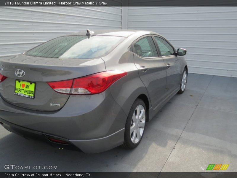 Harbor Gray Metallic / Gray 2013 Hyundai Elantra Limited