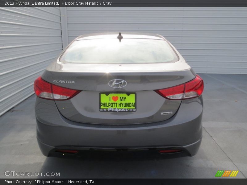 Harbor Gray Metallic / Gray 2013 Hyundai Elantra Limited