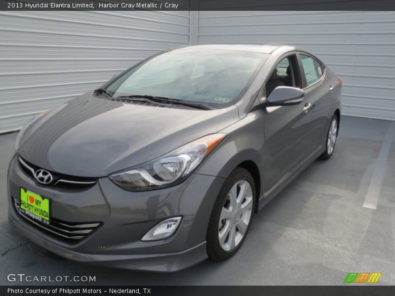 Harbor Gray Metallic / Gray 2013 Hyundai Elantra Limited