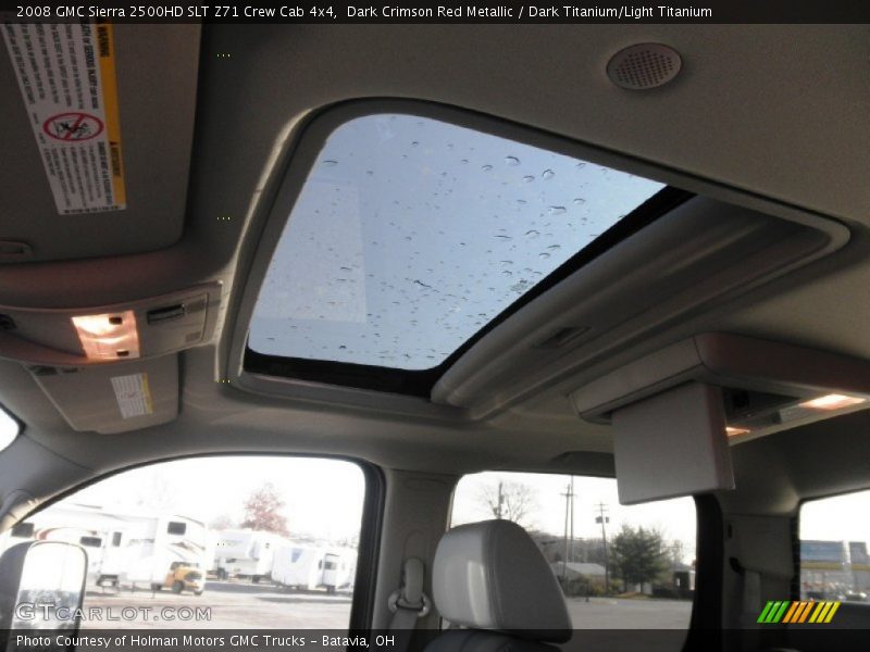 Dark Crimson Red Metallic / Dark Titanium/Light Titanium 2008 GMC Sierra 2500HD SLT Z71 Crew Cab 4x4