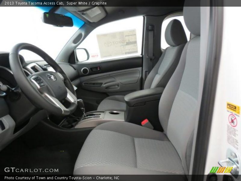 Super White / Graphite 2013 Toyota Tacoma Access Cab