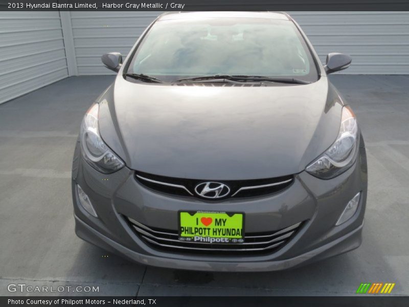 Harbor Gray Metallic / Gray 2013 Hyundai Elantra Limited