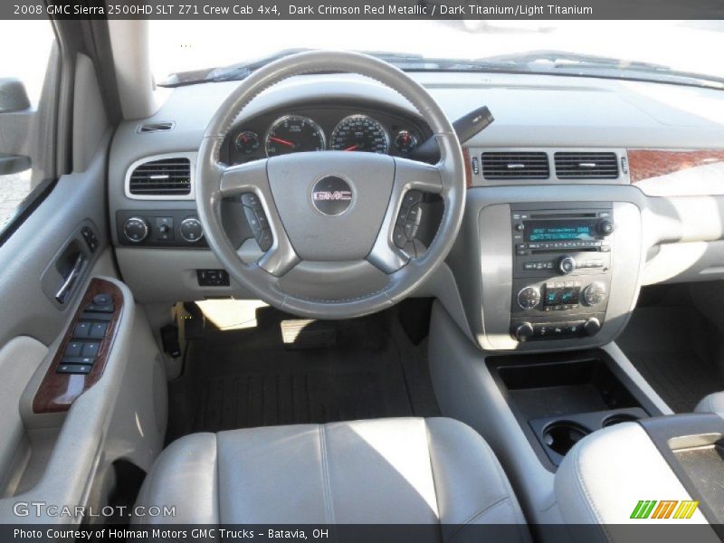 Dark Crimson Red Metallic / Dark Titanium/Light Titanium 2008 GMC Sierra 2500HD SLT Z71 Crew Cab 4x4