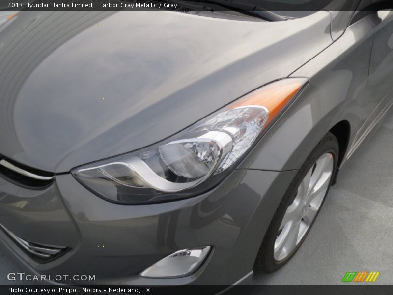 Harbor Gray Metallic / Gray 2013 Hyundai Elantra Limited