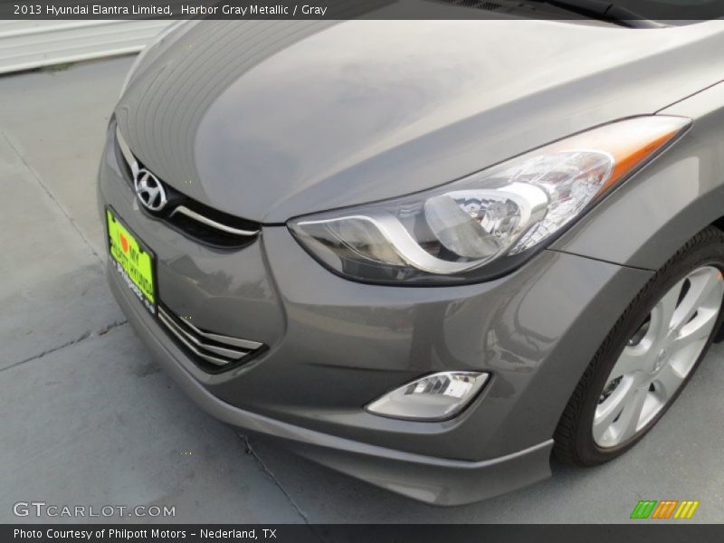 Harbor Gray Metallic / Gray 2013 Hyundai Elantra Limited