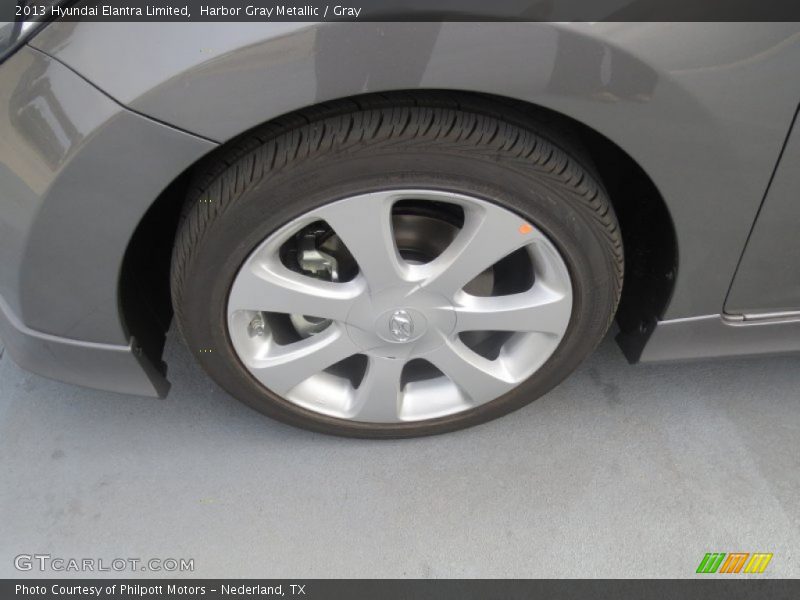 Harbor Gray Metallic / Gray 2013 Hyundai Elantra Limited