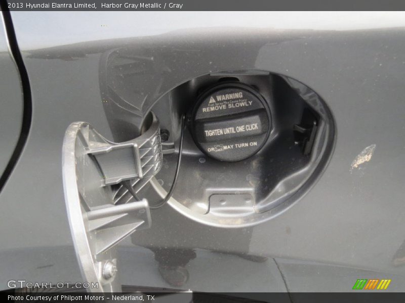 Harbor Gray Metallic / Gray 2013 Hyundai Elantra Limited