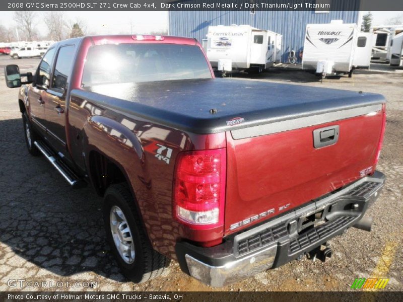 Dark Crimson Red Metallic / Dark Titanium/Light Titanium 2008 GMC Sierra 2500HD SLT Z71 Crew Cab 4x4