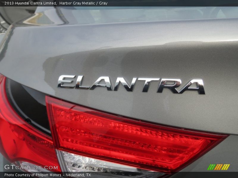 Harbor Gray Metallic / Gray 2013 Hyundai Elantra Limited