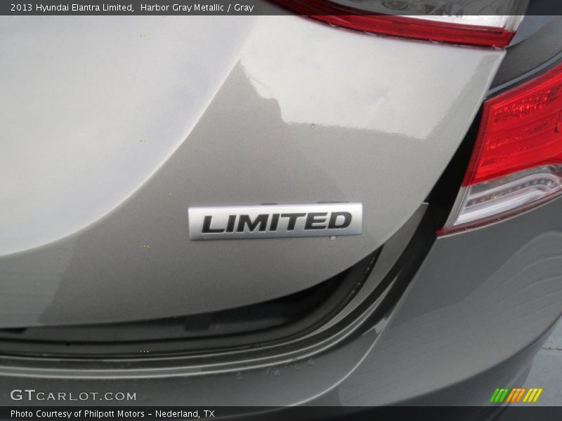 Harbor Gray Metallic / Gray 2013 Hyundai Elantra Limited