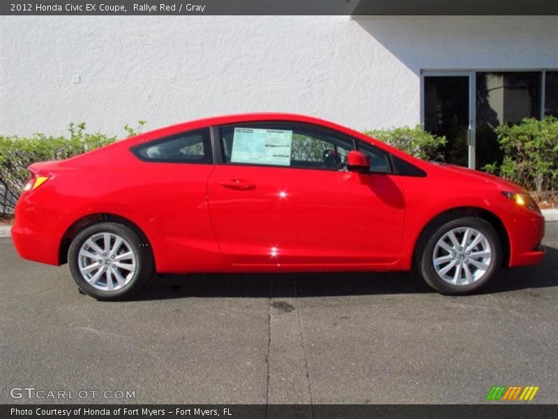 Rallye Red / Gray 2012 Honda Civic EX Coupe