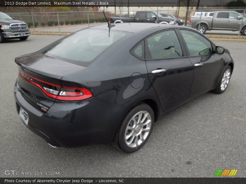 Maximum Steel Metallic / Black 2013 Dodge Dart Limited