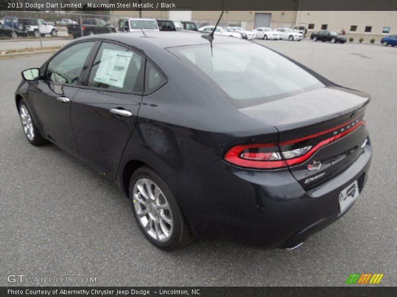 Maximum Steel Metallic / Black 2013 Dodge Dart Limited