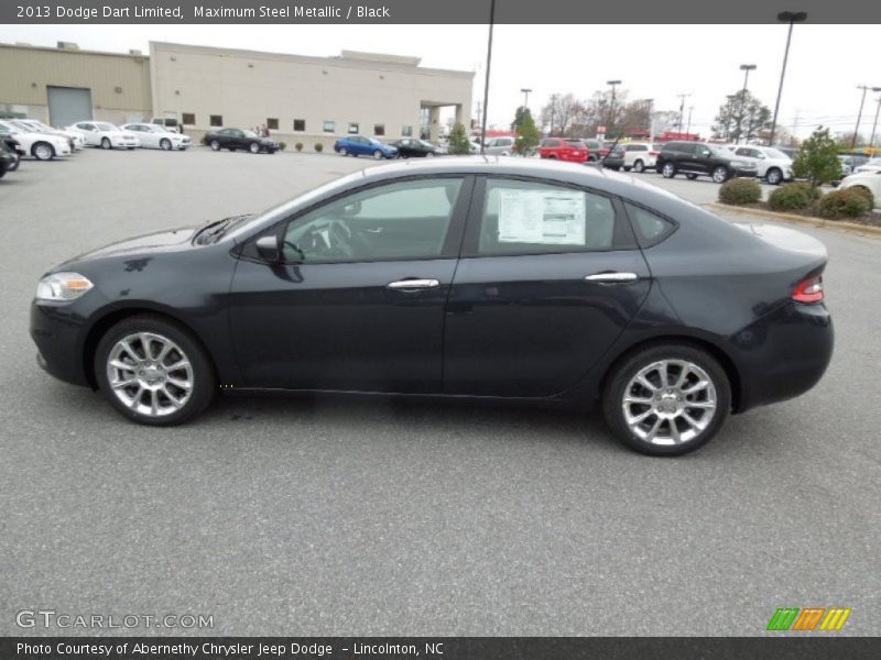 Maximum Steel Metallic / Black 2013 Dodge Dart Limited