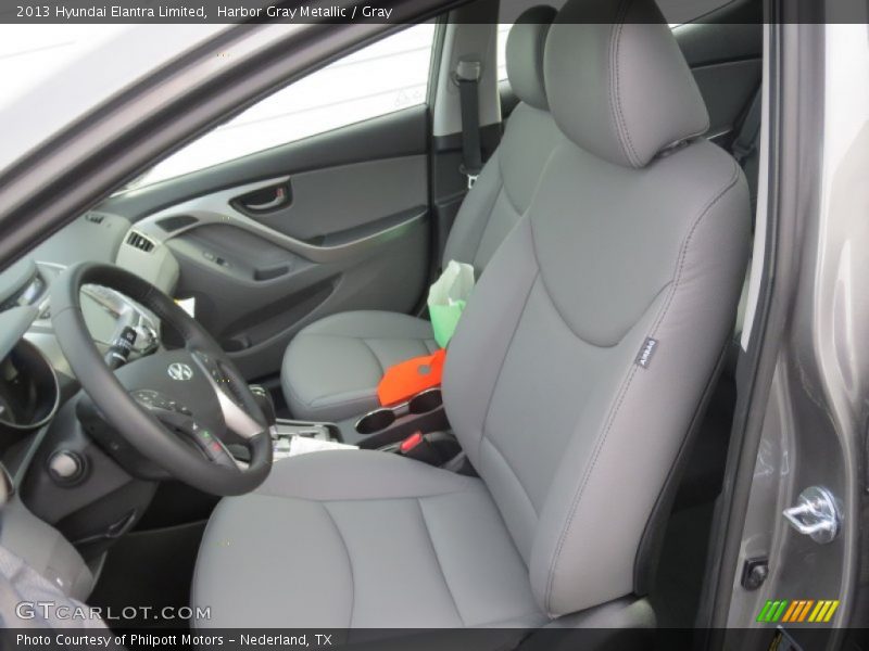 Harbor Gray Metallic / Gray 2013 Hyundai Elantra Limited