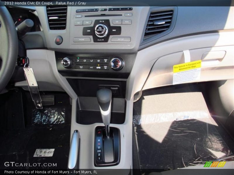 Rallye Red / Gray 2012 Honda Civic EX Coupe