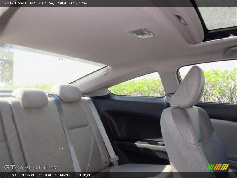 Rallye Red / Gray 2012 Honda Civic EX Coupe