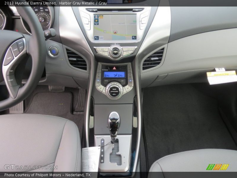 Harbor Gray Metallic / Gray 2013 Hyundai Elantra Limited