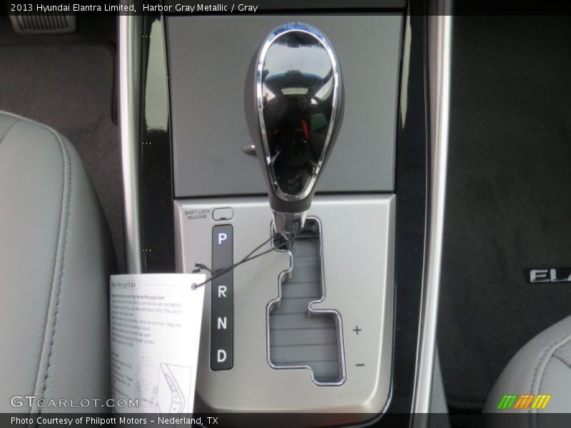 Harbor Gray Metallic / Gray 2013 Hyundai Elantra Limited