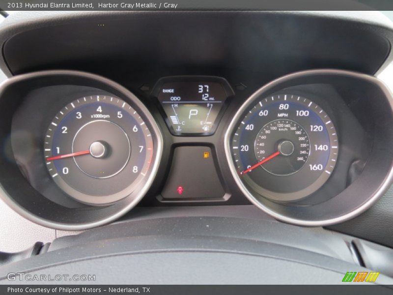 Harbor Gray Metallic / Gray 2013 Hyundai Elantra Limited