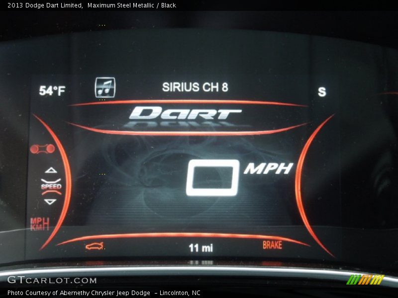 Maximum Steel Metallic / Black 2013 Dodge Dart Limited