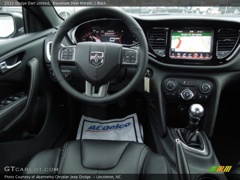 Maximum Steel Metallic / Black 2013 Dodge Dart Limited