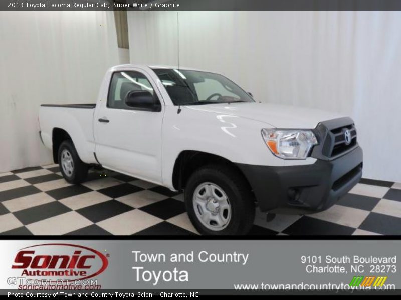 Super White / Graphite 2013 Toyota Tacoma Regular Cab