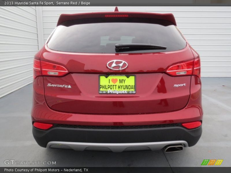 Serrano Red / Beige 2013 Hyundai Santa Fe Sport