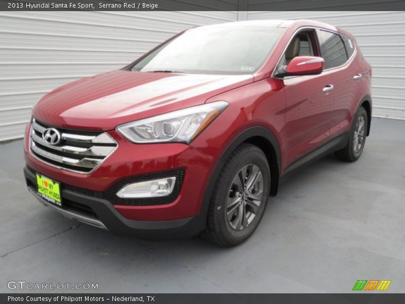 Serrano Red / Beige 2013 Hyundai Santa Fe Sport