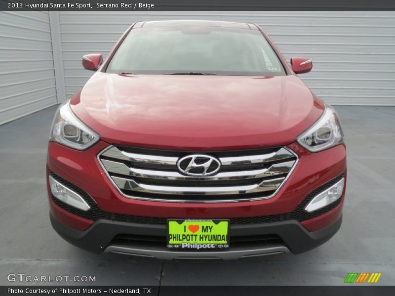 Serrano Red / Beige 2013 Hyundai Santa Fe Sport