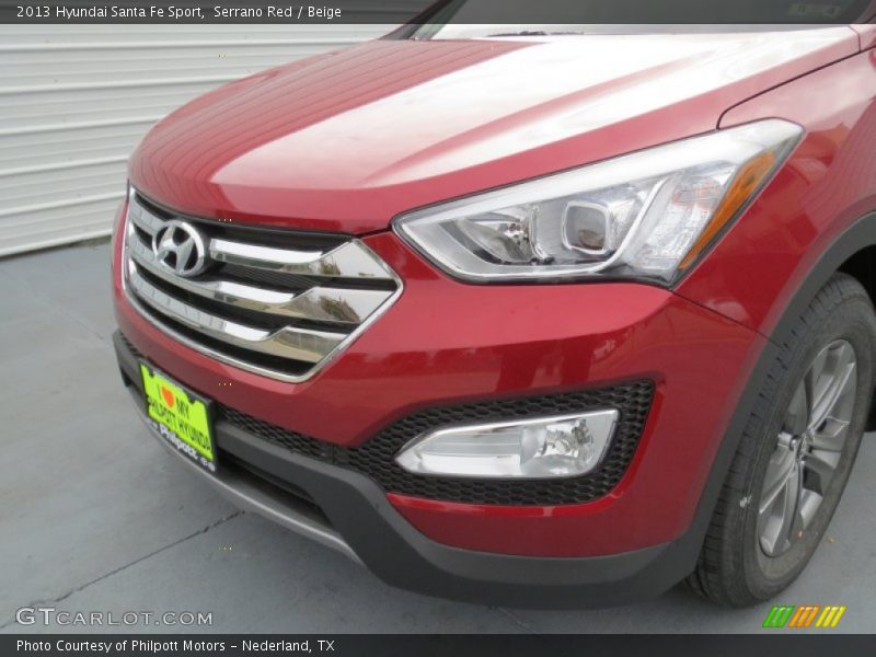 Serrano Red / Beige 2013 Hyundai Santa Fe Sport