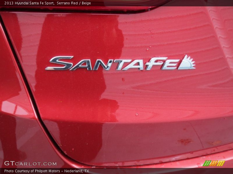 Serrano Red / Beige 2013 Hyundai Santa Fe Sport