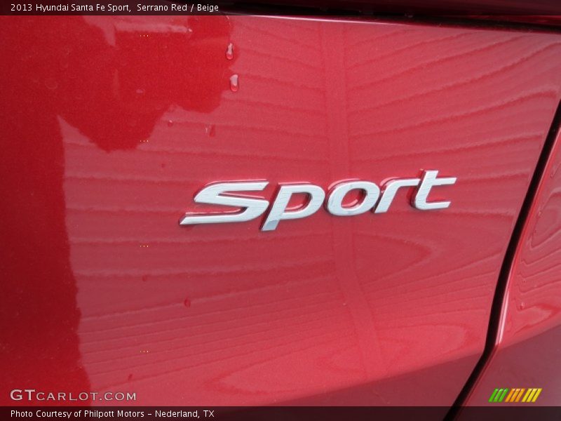 Serrano Red / Beige 2013 Hyundai Santa Fe Sport