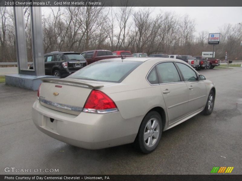 Gold Mist Metallic / Neutral 2010 Chevrolet Impala LT