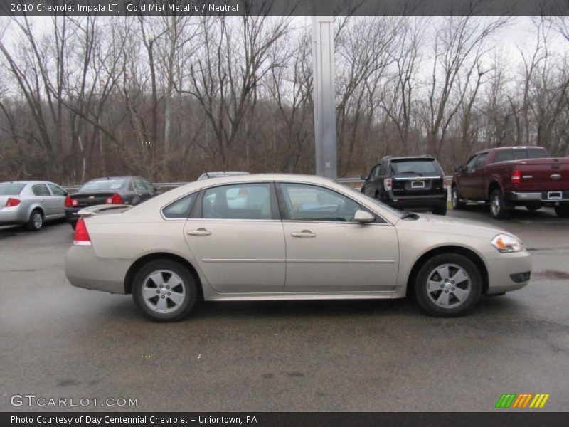 Gold Mist Metallic / Neutral 2010 Chevrolet Impala LT