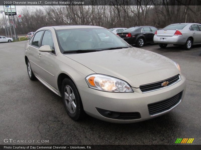 Gold Mist Metallic / Neutral 2010 Chevrolet Impala LT