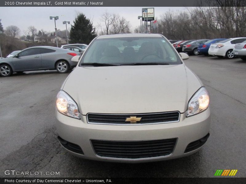 Gold Mist Metallic / Neutral 2010 Chevrolet Impala LT