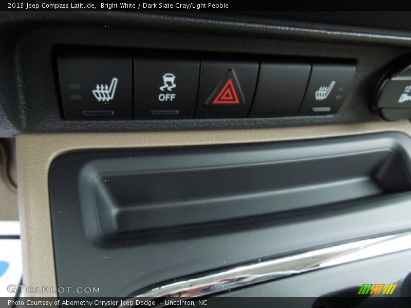 Bright White / Dark Slate Gray/Light Pebble 2013 Jeep Compass Latitude